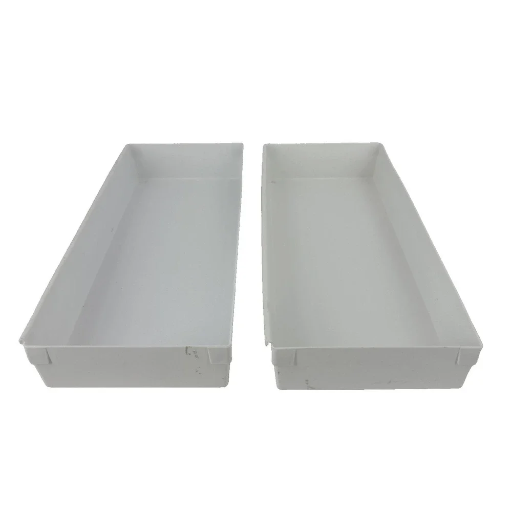 Rubbermaid Vintage Drawer Organizer - 15 x 6 x 2 White # 2918 Lot Of 2